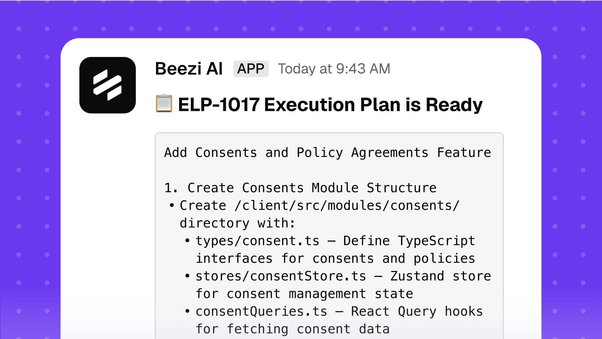 Stage 5: Implementation Agreed
